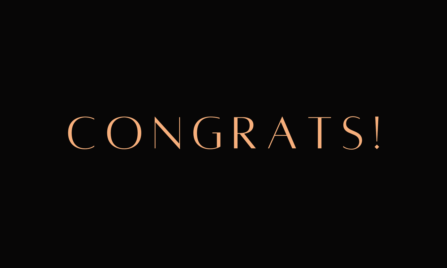 Congrats