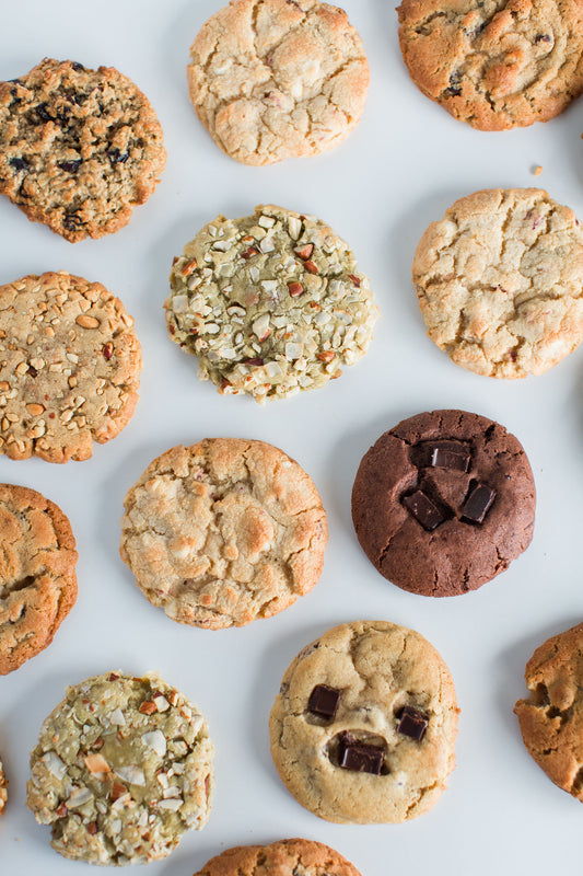 Variety of cookies stock photo